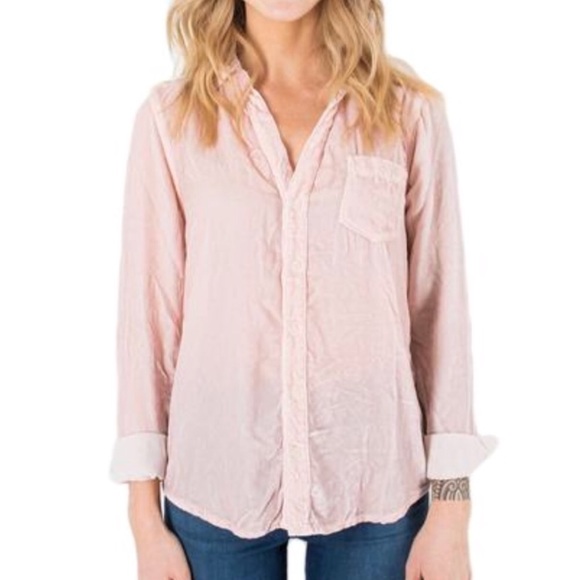Cp Shades Button Down Velvet Shirt 